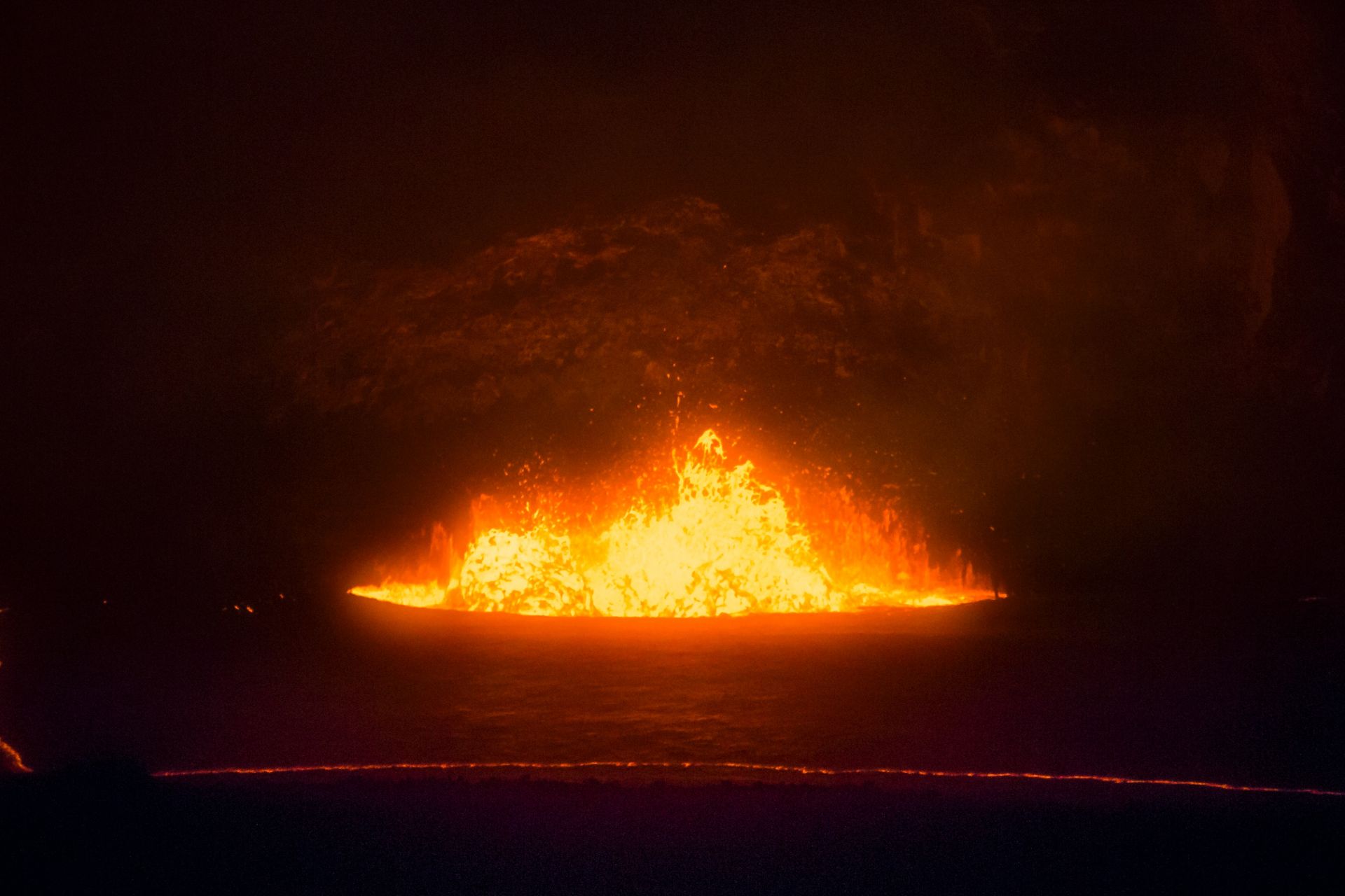 dark noise album recorded inside a volcano